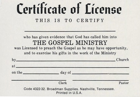 Download Official Station On Marriage License Free Preacher
