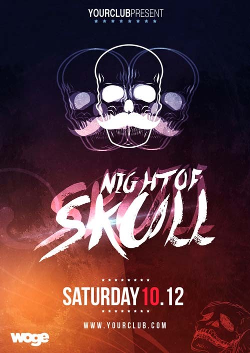 Download The Free Halloween Night Flyer Template For Photoshop