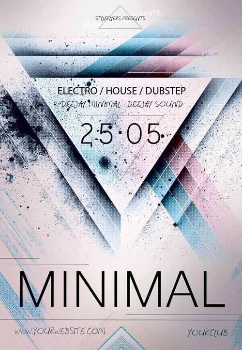 Download The Minimal Electro Free Flyer Template