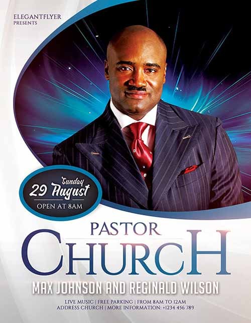 Download The Pastors Church Free Flyer Template For Photoshop Psd