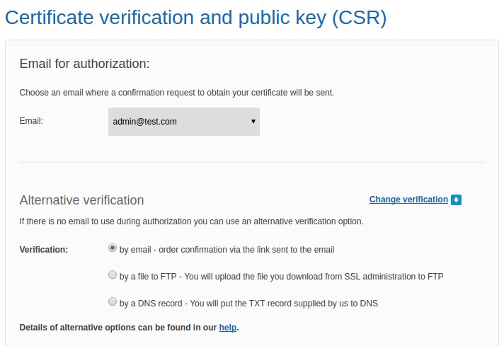 DV Certificates And Validating The Domain By A File On FTP Confirmation Download