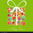 Easter Card Template Gift Box From Eggs Vector Image