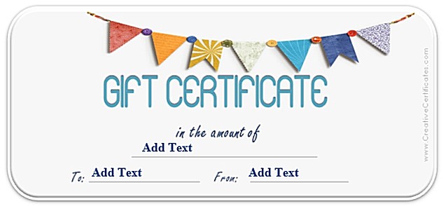 Easter Gift Certificate Template Festival Collections