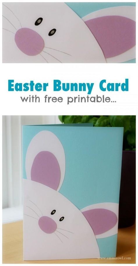 Easy To Make Handmade Easter Gift Card With Free Printable Template