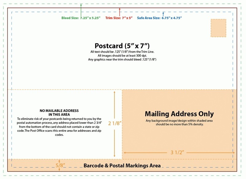 Easy To Use And Download Postcard Layout Guidelines Free At PsPrint Psprint
