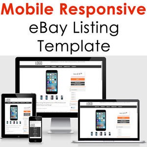 Ebay Listing Template Mobile Responsive Auction Compliant 2018 Free Html