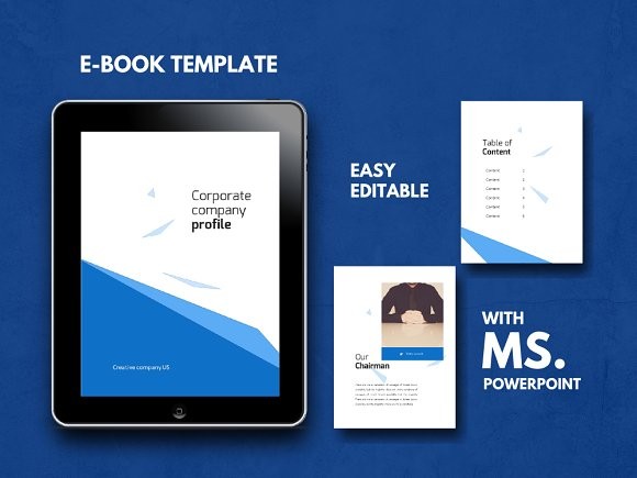 Ebook Template Powerpoint Brochure Templates Creative