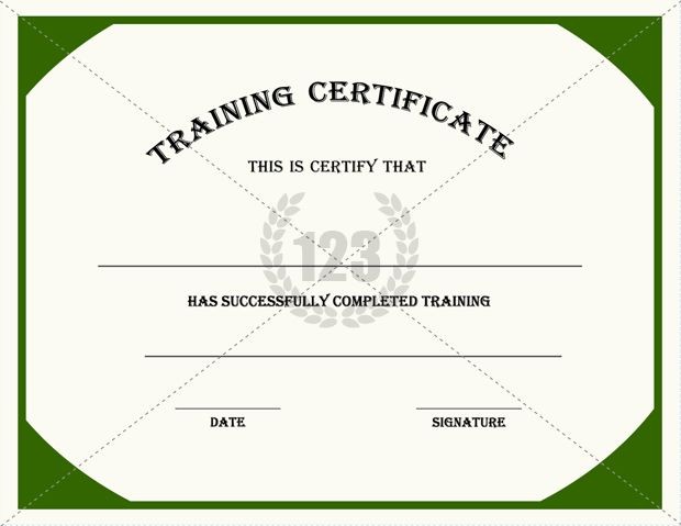 Editable Training Completion Certificate Template