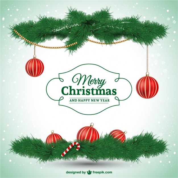 Elegant Merry Christmas Card Vector Free Download In AI Ai