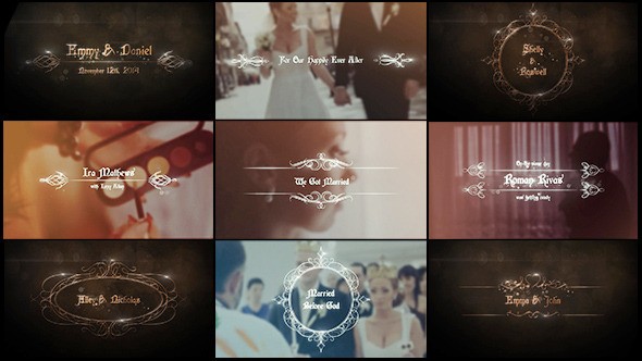 Elegant Wedding Titles Pack By FXNinja VideoHive Title After Effects