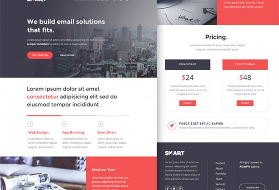 Email Newsletter Templates Psd Free 20 Mailchimp