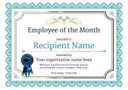 Employee Of The Month Certificate Free Well Designed S Year