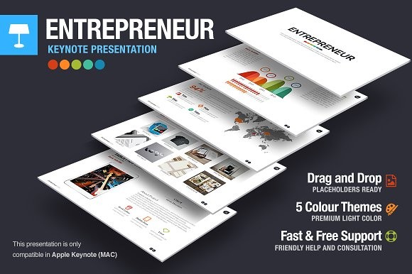 Entrepreneur Keynote Template Presentation Templates Creative Market Free