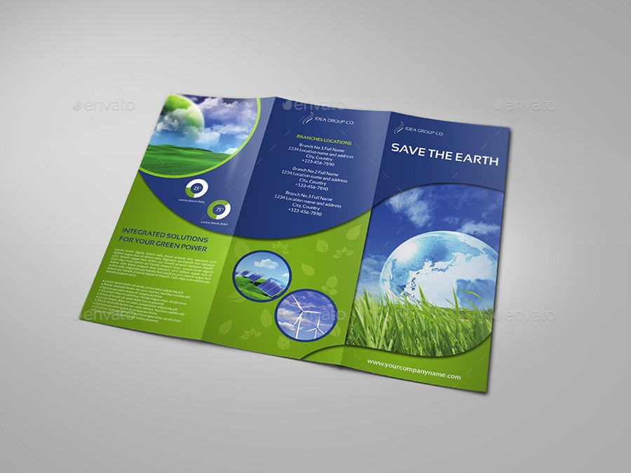 Environment ECO Tri Fold Brochure Template Vol 2 By