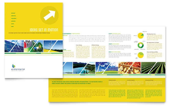 Environmental Conservation Brochure Template Design Environment