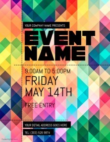 Event Flyer Templates Free Downloads PosterMyWall Art Flyers