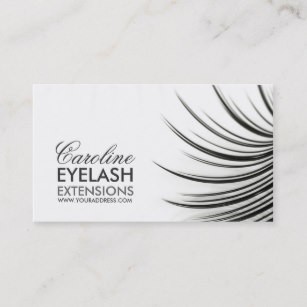 Eyelash Extensions Business Cards Zazzle Extension Gift Certificate