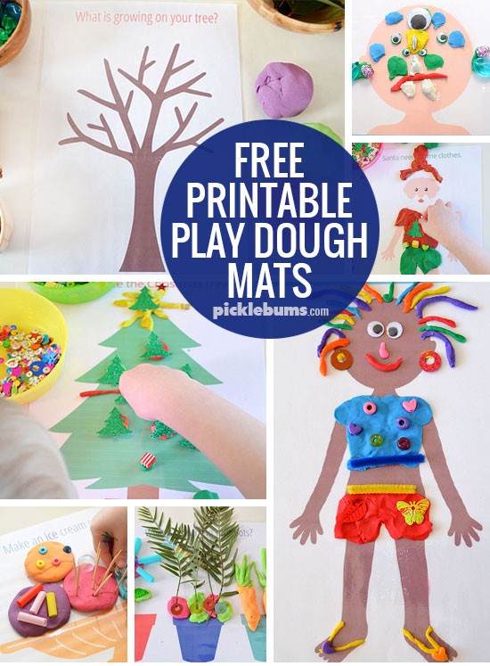 Fabulous Free Printable Play Dough Mats Picklebums Printables