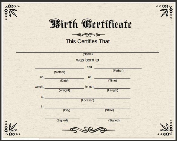 Fake Blank Birth Certificate Ukran Agdiffusion Com Images