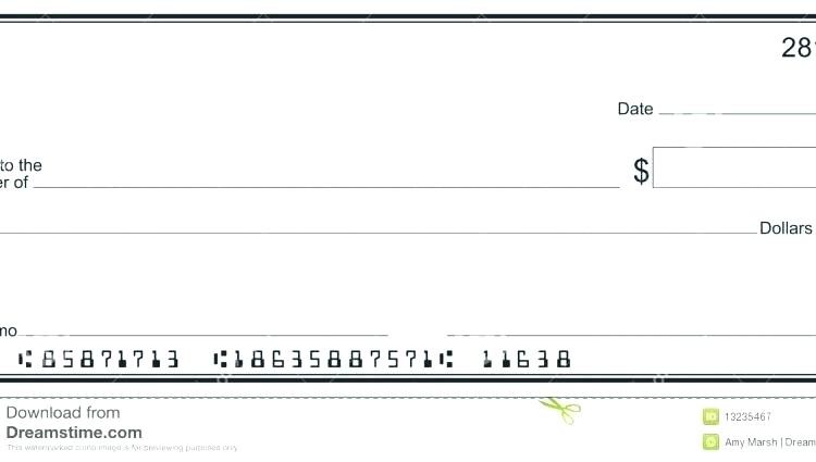 Fake Cheque Template Full Large Check Free Big