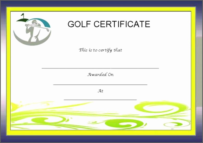 Fake Golf Handicap Certificate Template Gimpexinspection