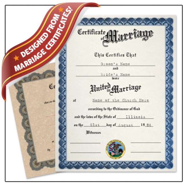 Fake Marriage Certificate BuyaFakeDiploma Com Novelty Certificates