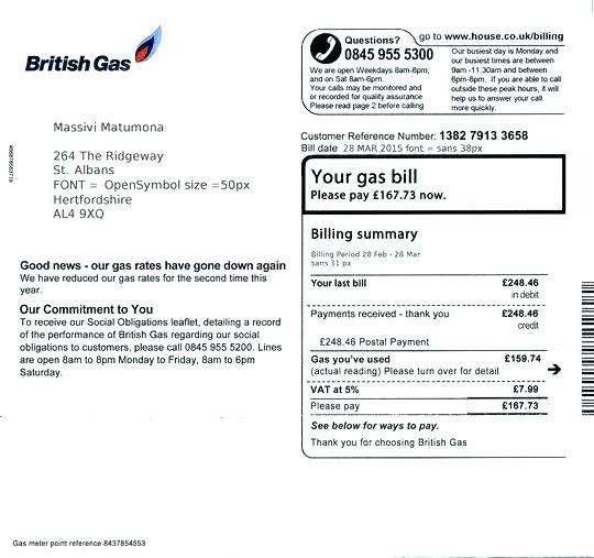 Fake Utility Bill Template Download Hydro Electricity Utilities