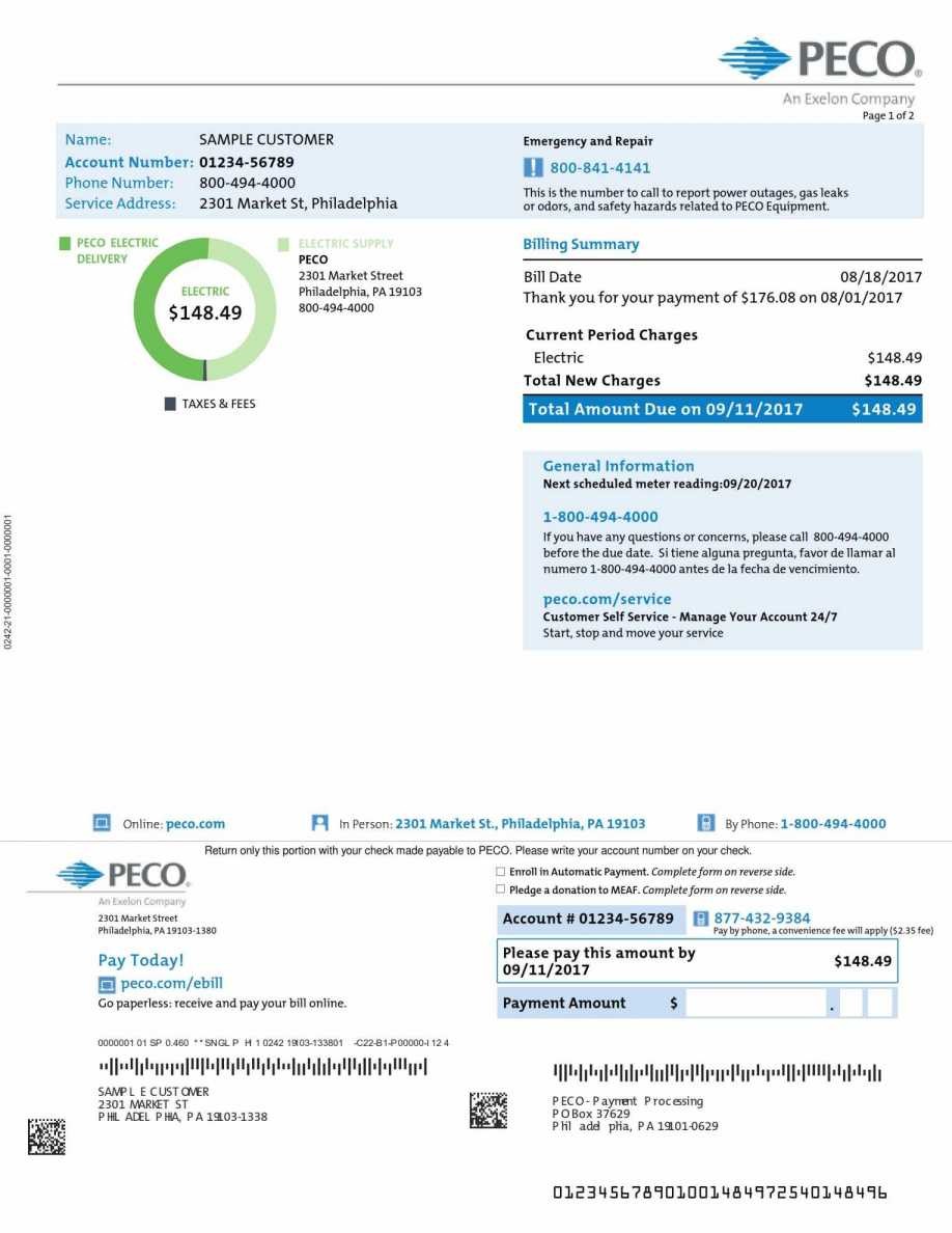 Fake Utility Bill Template Free And Uk Choice