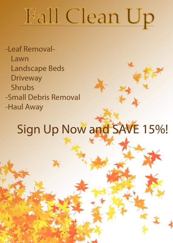 Fall Clean Up Flyer What Do You Think LawnSite