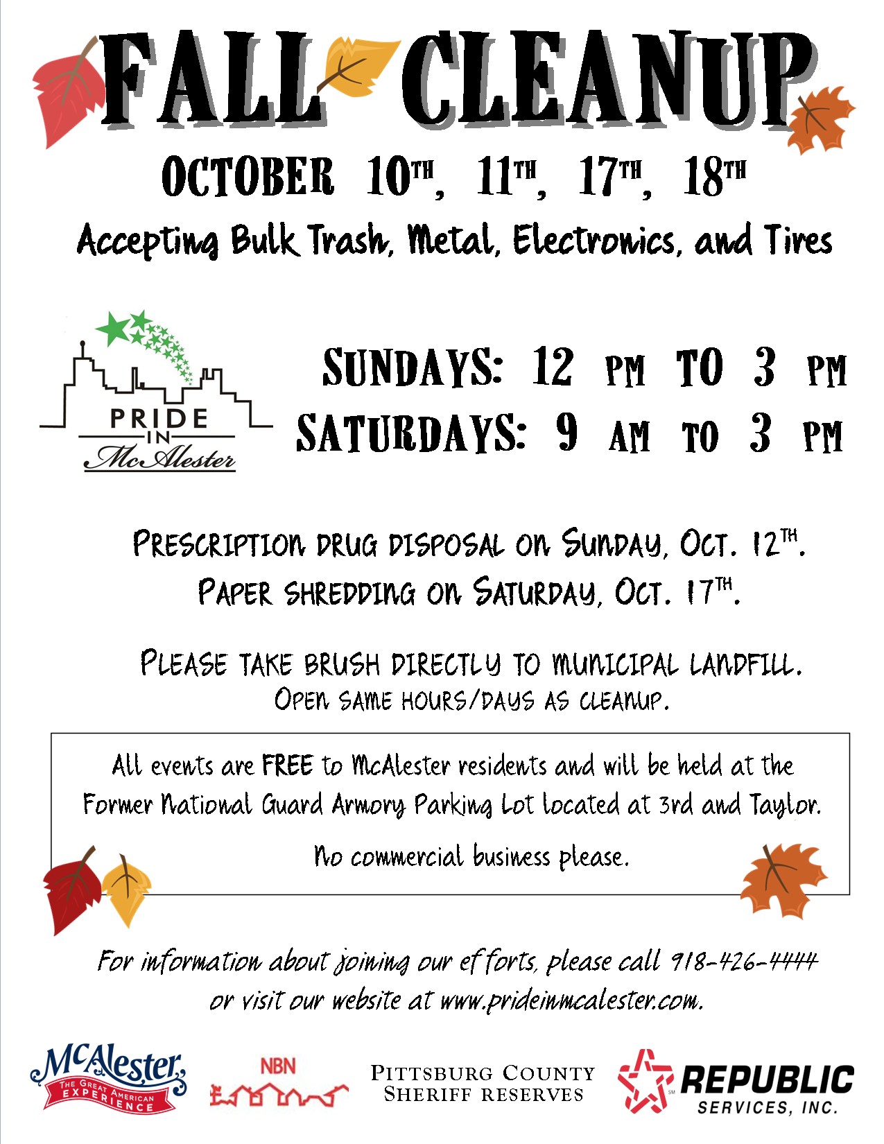 Fall Cleanup Flyer Clean Up