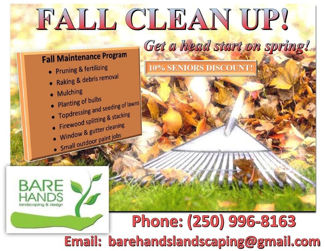 Fall Cleanup Time Clean Up Flyers
