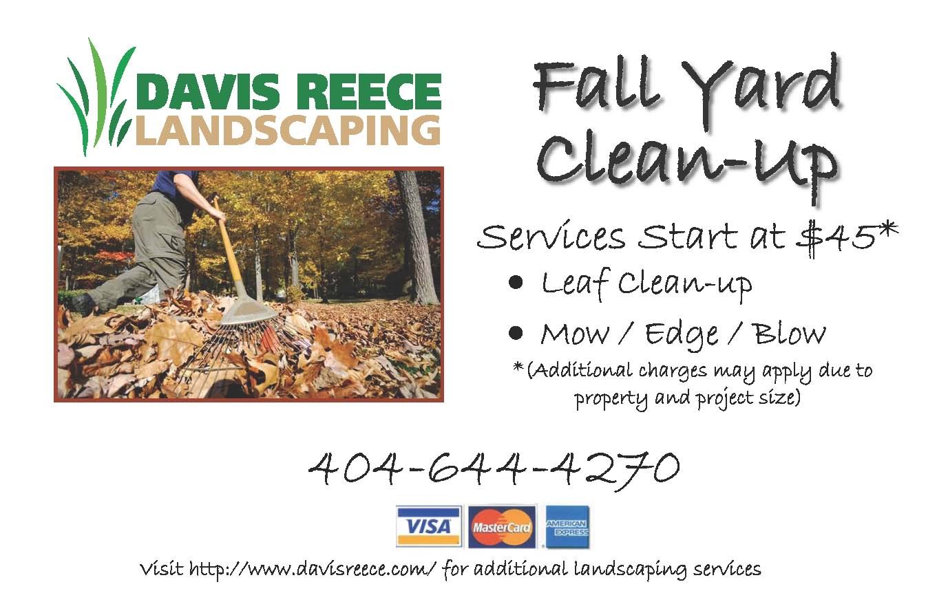 Fall Yard Clean Up Davis Reece Landscaping