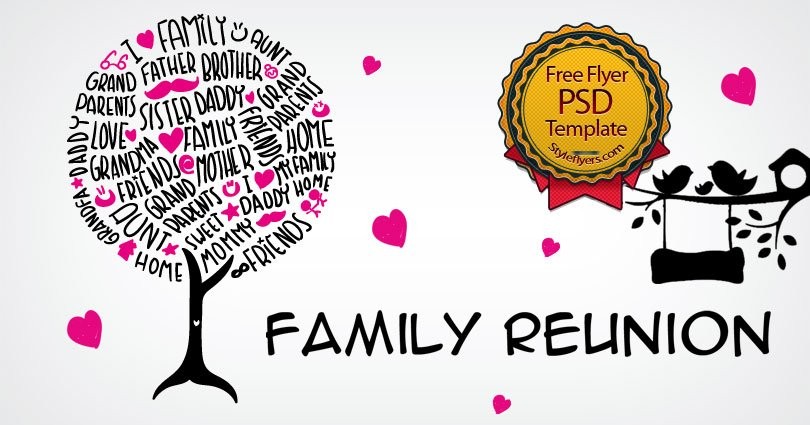 Family Reunion FREE PSD Flyer Template Free Download 12061 Psd