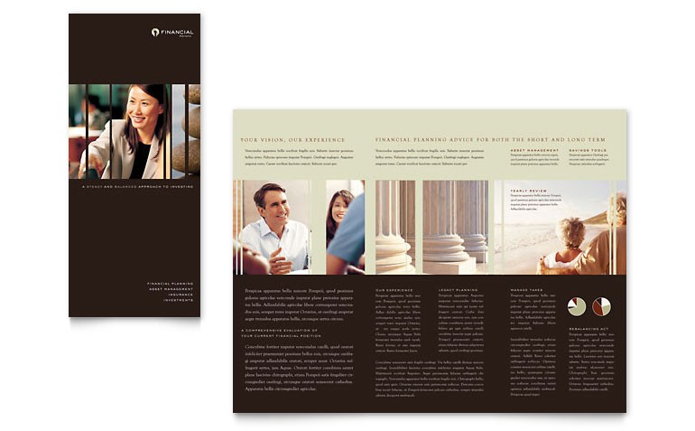 Financial Planner Brochure Template Word Publisher