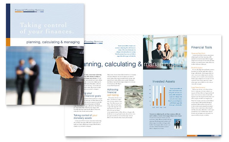Financial Planning Consulting Brochure Template Word Publisher
