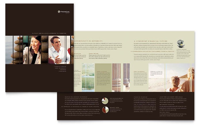 Financial Services Brochures Templates Design Examples Brochure