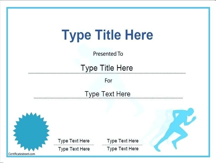 Finisher Certificate Template Cross Country Templates Editable Certificates