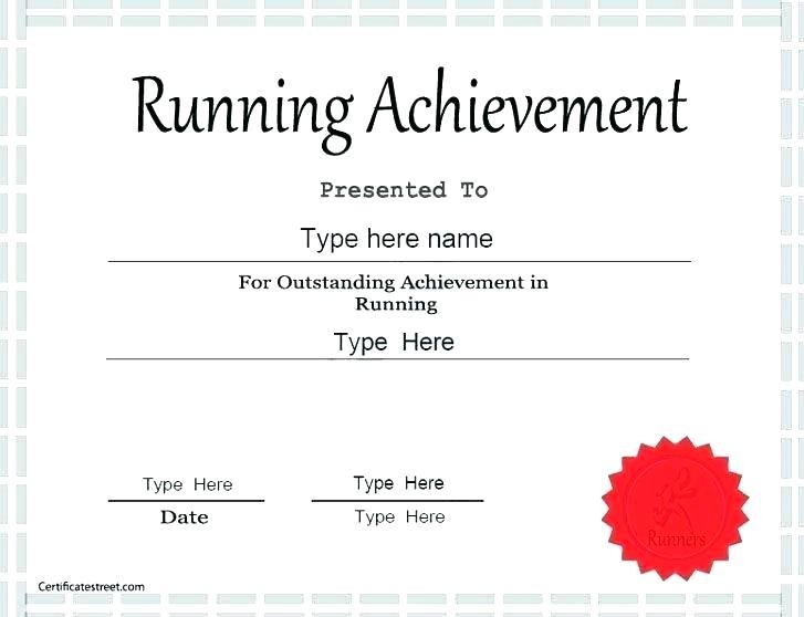 Finisher Certificate Template Cross Country Templates