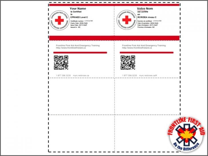 First Aid Certificate Template Image Printable Of Free Cpr