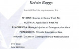 First Aid Certificate Template Training