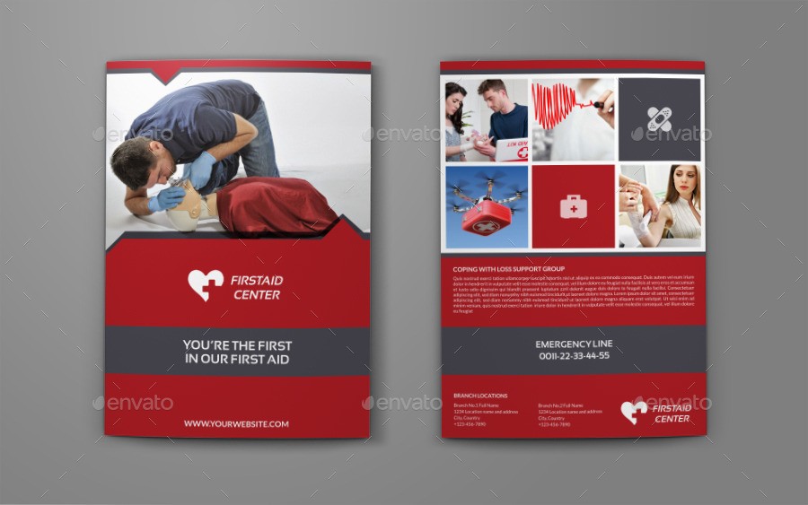 First Aid Flyer Ibov Jonathandedecker Com Brochure Template