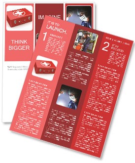 First Aid Kit Newsletter Template Design ID 0000006743 Brochure