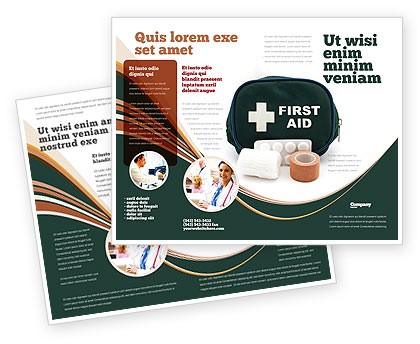 First Aid Set Brochure Template Design And Layout Download Now