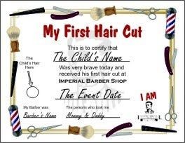 First Haircut Certificate Template Search Results For