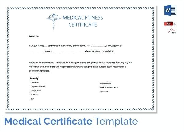 Fitness Certificate Template Gift Free Personal Trainer