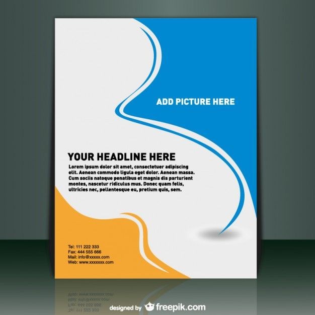 Flyer Design Templates Psd Free Download Brochure Cover Page