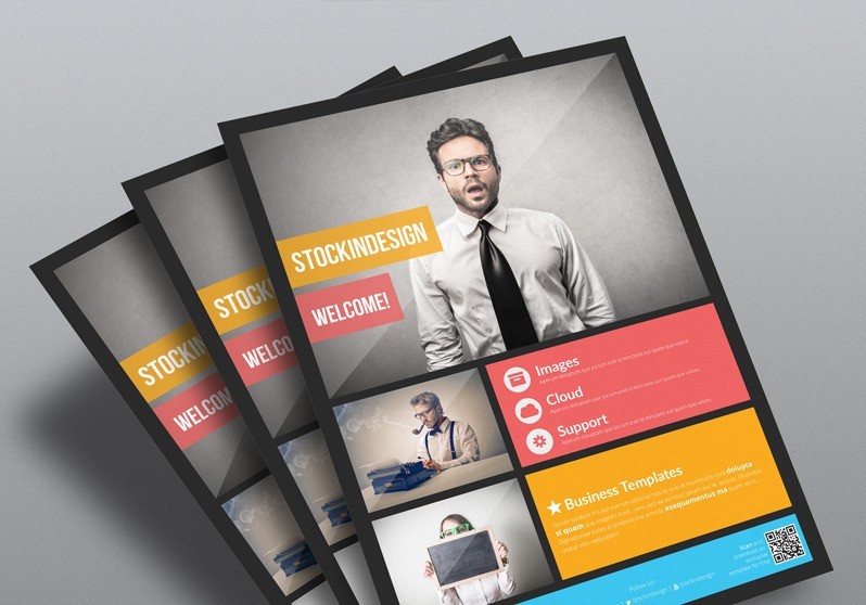 Flyer Templates Adobe Indesign Template Full Bleed Free Brochure For