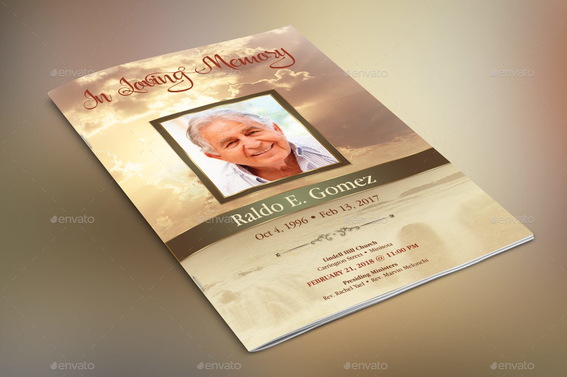 Forever Funeral Program Template By Godserv2 GraphicRiver Backgrounds