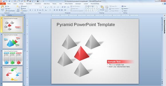 Free 3D Pyramid Template For PowerPoint Presentations Powerpoint Slide Templates Download