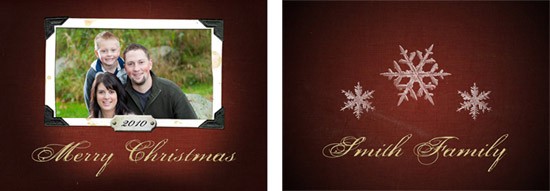 Free 5x7 Vintage Christmas Card Set The F Stop Spot Templates For